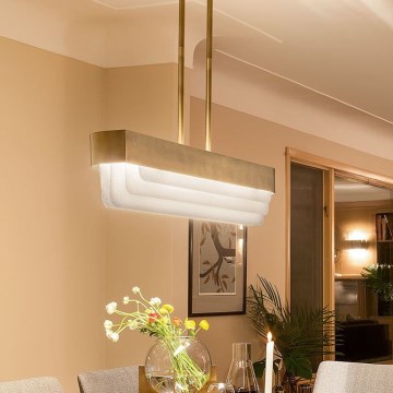 Kichler - SERENE LED-ljuskrona med stång LED/40W/230V, guldfinish