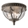 Kichler - Taklampa för utomhusbruk HALLERON 3xE14/40W/230V IP44 antracit