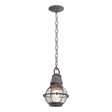 Kichler - Utomhus ljuskrona på kedja BRIDGE POINT 1xE27/60W/230V IP44