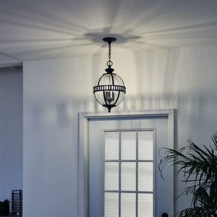 Kichler - Utomhus ljuskrona på kedja  HALLERON 3xE14/60W/230V IP44