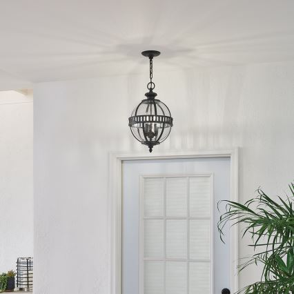 Kichler - Utomhus ljuskrona på kedja  HALLERON 3xE14/60W/230V IP44
