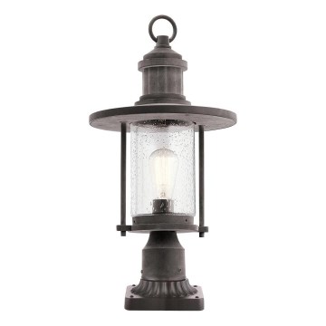 Kichler - Utomhuslampa RIVERWOOD 1xE27/60W/230V IP44 svart