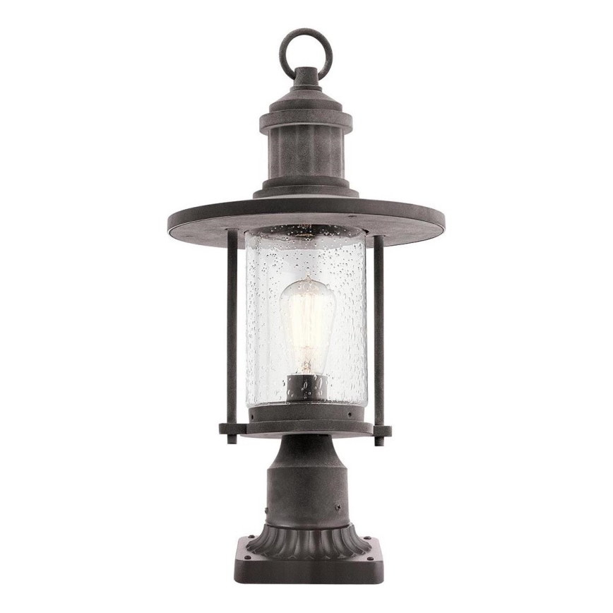Kichler - Utomhuslampa RIVERWOOD 1xE27/60W/230V IP44 svart