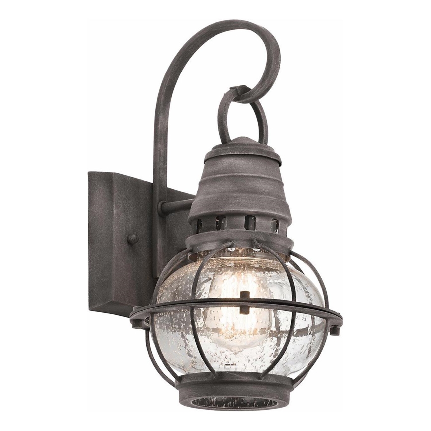 Kichler - Utomhusvägglampa BRIDGE POINT 1xE27/60W/230V IP44 bronsfärgad