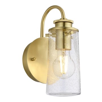 Kichler -  Vägglampa för badrum BRAELYN 1xE27/40W/230V IP44 gyllene