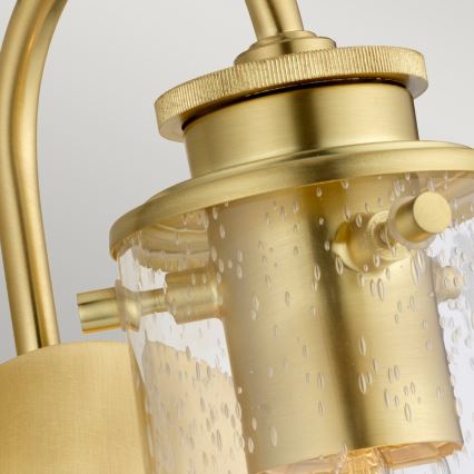 Kichler -  Vägglampa för badrum BRAELYN 1xE27/40W/230V IP44 gyllene
