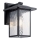 Kichler - Vägglampa för utomhusbruk CAPPANNA 1xE27/60W/230V IP44 svart