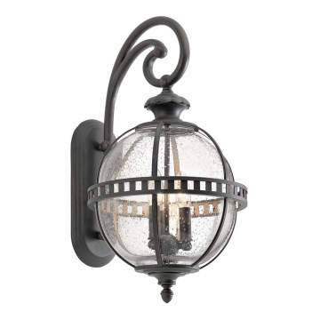 Kichler - Vägglampa för utomhusbruk HALLERON 3xE14/60W/230V IP44