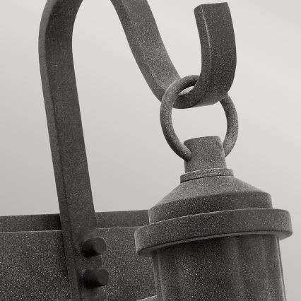 Kichler - Vägglampa för utomhusbruk RIVERWOOD 1xE27/100W/230V IP44 antracit