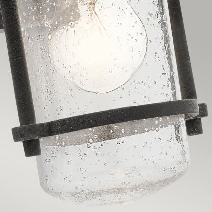 Kichler - Vägglampa för utomhusbruk RIVERWOOD 1xE27/60W/230V IP44 antracit