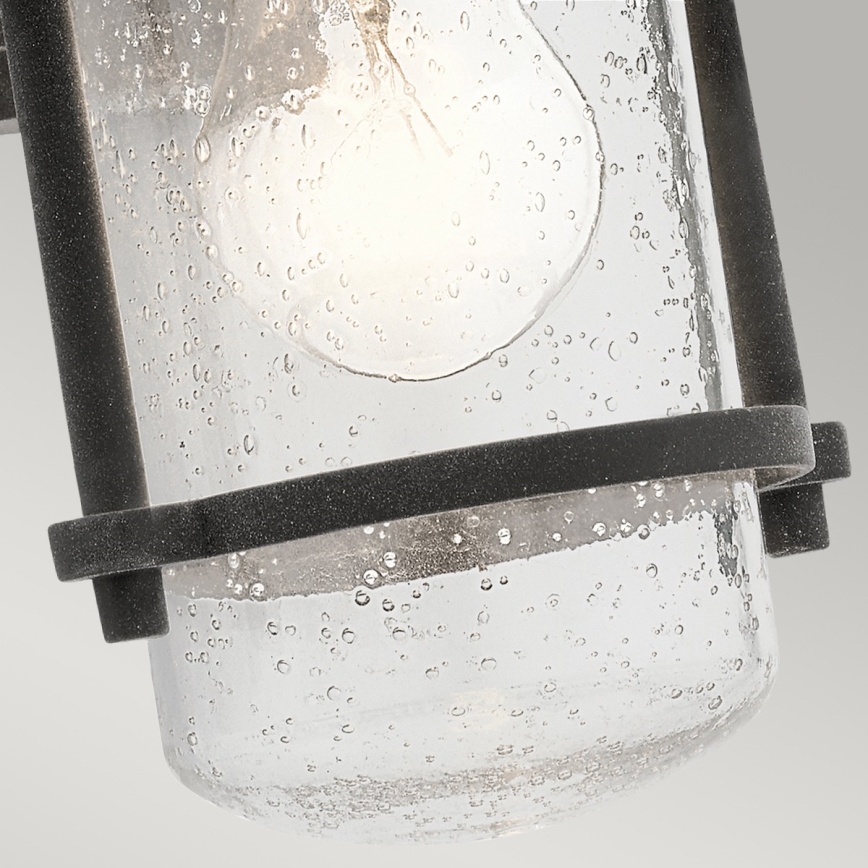 Kichler - Vägglampa för utomhusbruk RIVERWOOD 1xE27/60W/230V IP44 antracit