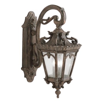 Kichler - Vägglampa för utomhusbruk TOURNAI 3xE14/60W/230V IP44