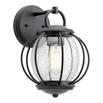 Kichler - Vägglampa för utomhusbruk VANDALIA 1xE27/60W/230V IP44 antracit