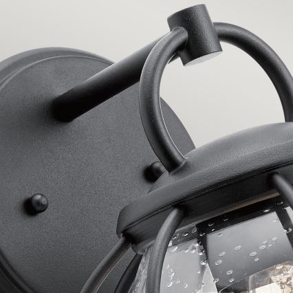Kichler - Vägglampa för utomhusbruk VANDALIA 1xE27/60W/230V IP44 antracit