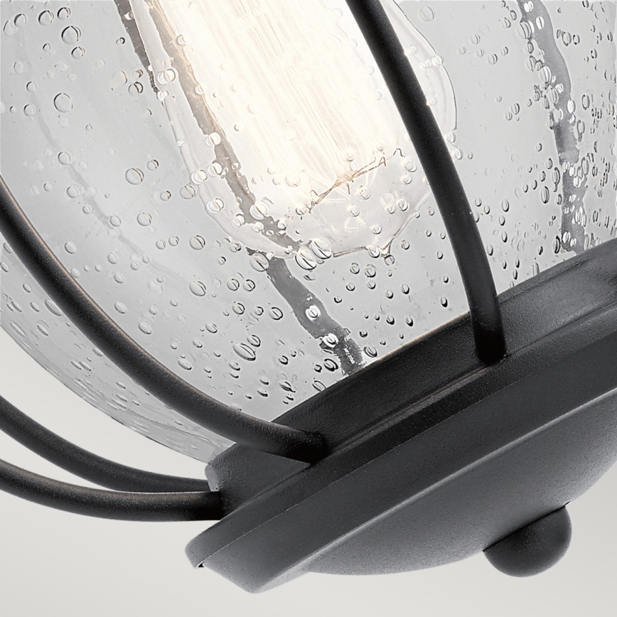 Kichler - Vägglampa för utomhusbruk VANDALIA 1xE27/60W/230V IP44 antracit