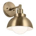 Kichler - Vägglampa NIVA 1xE27/40W/230V mässing