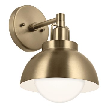 Kichler - Vägglampa NIVA 1xE27/40W/230V mässing
