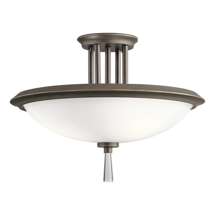 Kichler - Ytmonterad ljuskrona DREYFUS 3xE27/60W/230V brons