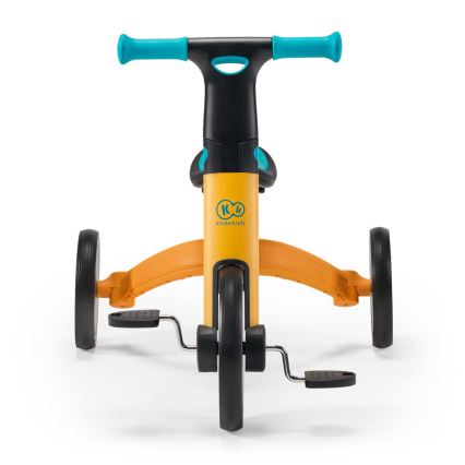 KINDERKRAFT - Barns tre-i-ett balanscykel 4TRIKE gul/turkos
