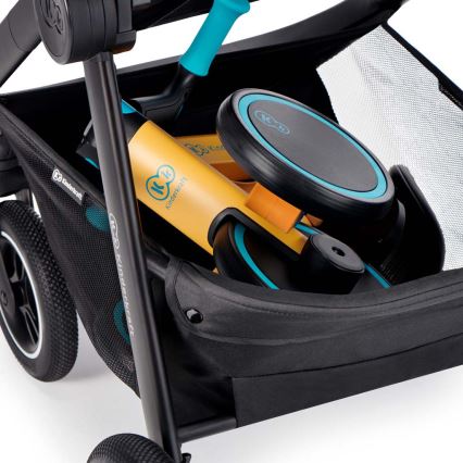 KINDERKRAFT - Barns tre-i-ett balanscykel 4TRIKE gul/turkos