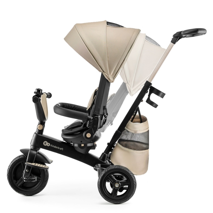 KINDERKRAFT - 5 i 1 trehjuling för barn EASYTWIST, beige