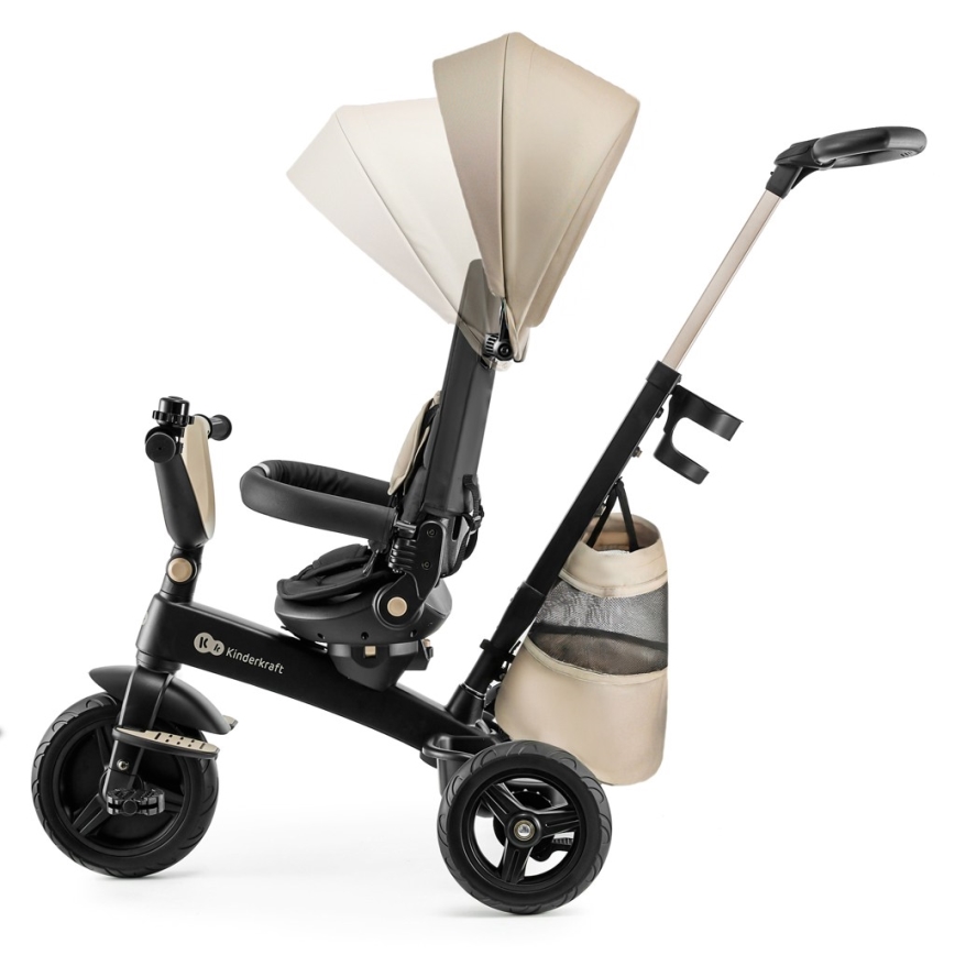 KINDERKRAFT - 5 i 1 trehjuling för barn EASYTWIST, beige