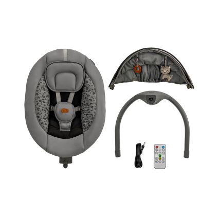 KINDERKRAFT - Babygunga med melodi 2i1 LUMI 4xAAA mörk