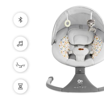 KINDERKRAFT - Babygunga med melodi 2i1 LUMI ljusgrå