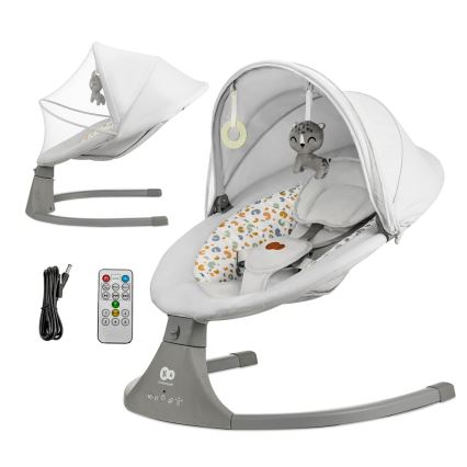 KINDERKRAFT - Babygunga med melodi 2i1 LUMI ljusgrå