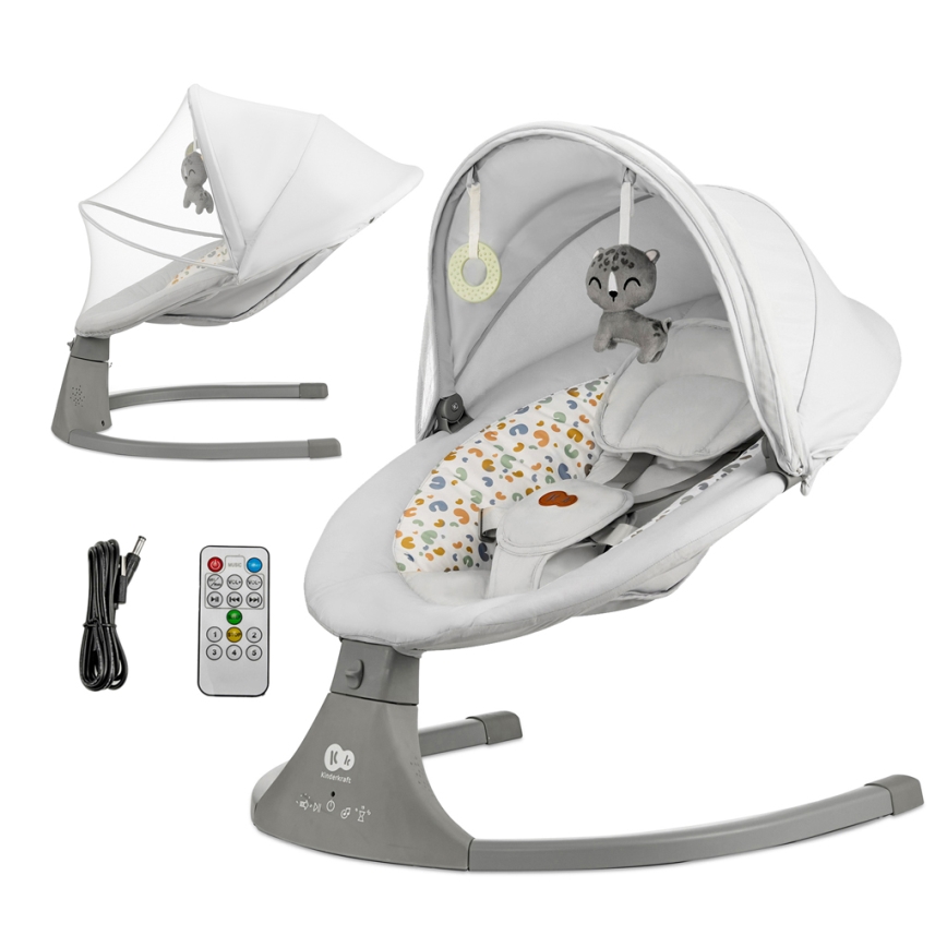 KINDERKRAFT - Babygunga med melodi 2i1 LUMI ljusgrå