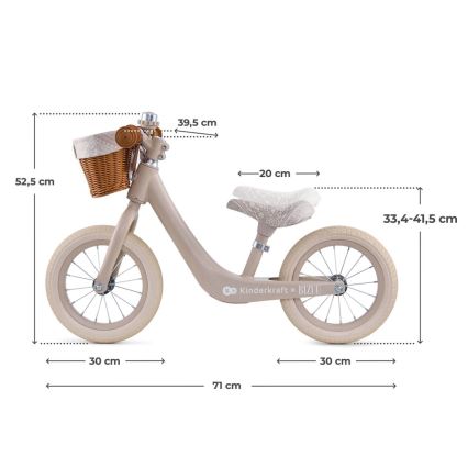KINDERKRAFT - Balanscykel RAPID 2 Dune Whisper Bizuu