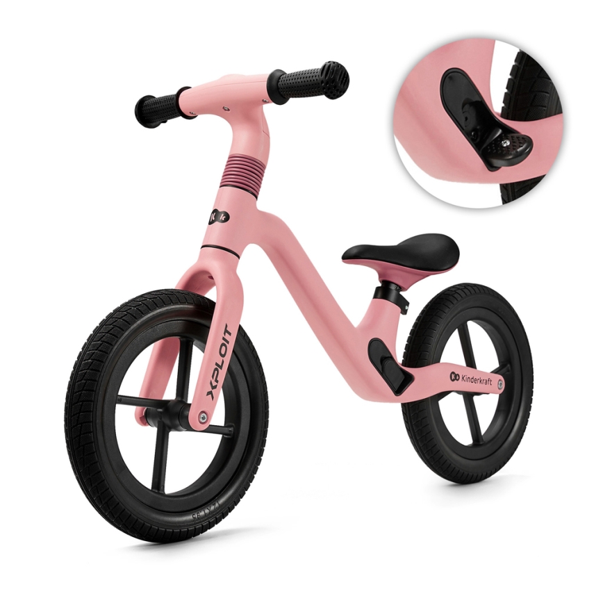 KINDERKRAFT - Balanscykel XPLOIT Bubblegum rosa