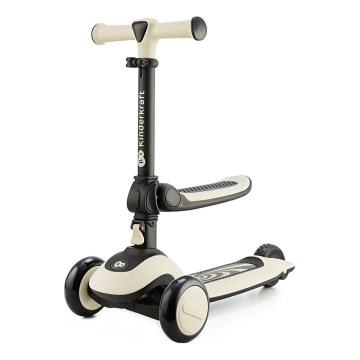KINDERKRAFT - Barn sparkcykel 2i1 HALLEY Stone vit