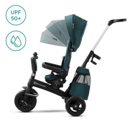 KINDERKRAFT - Barn trehjuling 5v1 EASYTWIST grön/svart