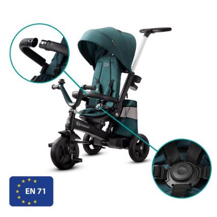 KINDERKRAFT - Barn trehjuling 5v1 EASYTWIST grön/svart