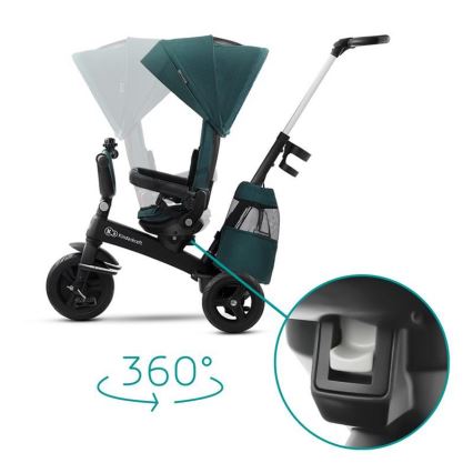 KINDERKRAFT - Barn trehjuling 5v1 EASYTWIST grön/svart