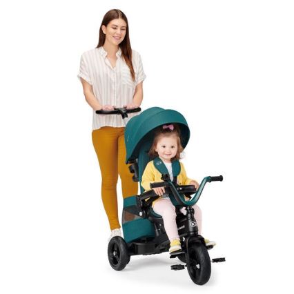KINDERKRAFT - Barn trehjuling 5v1 EASYTWIST grön/svart