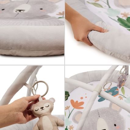 KINDERKRAFT - Barns lekfilt COZYPLAY grå