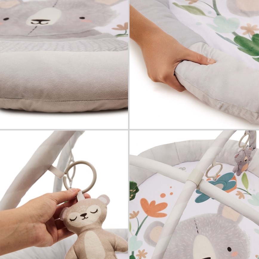 KINDERKRAFT - Barns lekfilt COZYPLAY grå