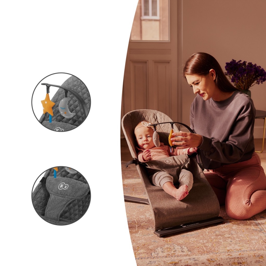 KINDERKRAFT - Barnsäng MIMI grå