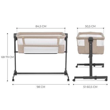 KINDERKRAFT - Barnsäng NESTE UP 2 beige