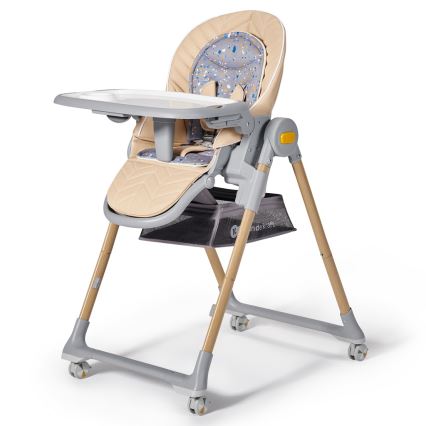 KINDERKRAFT - Barnstol 2i1 LASTREE beige/grå