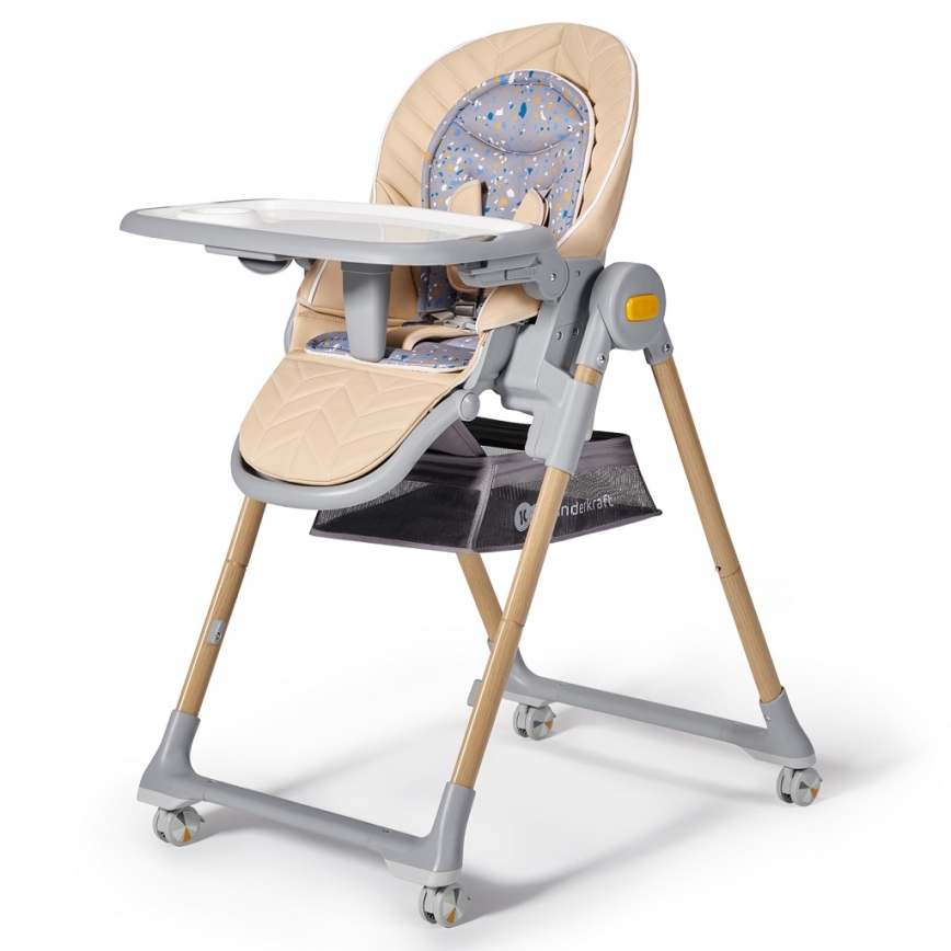 KINDERKRAFT - Barnstol 2i1 LASTREE beige/grå
