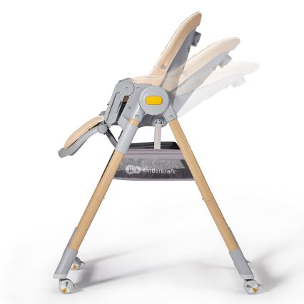 KINDERKRAFT - Barnstol 2i1 LASTREE beige/grå