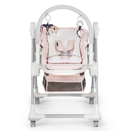 KINDERKRAFT - Barnstol 2in1 LASTREE rosa/vit