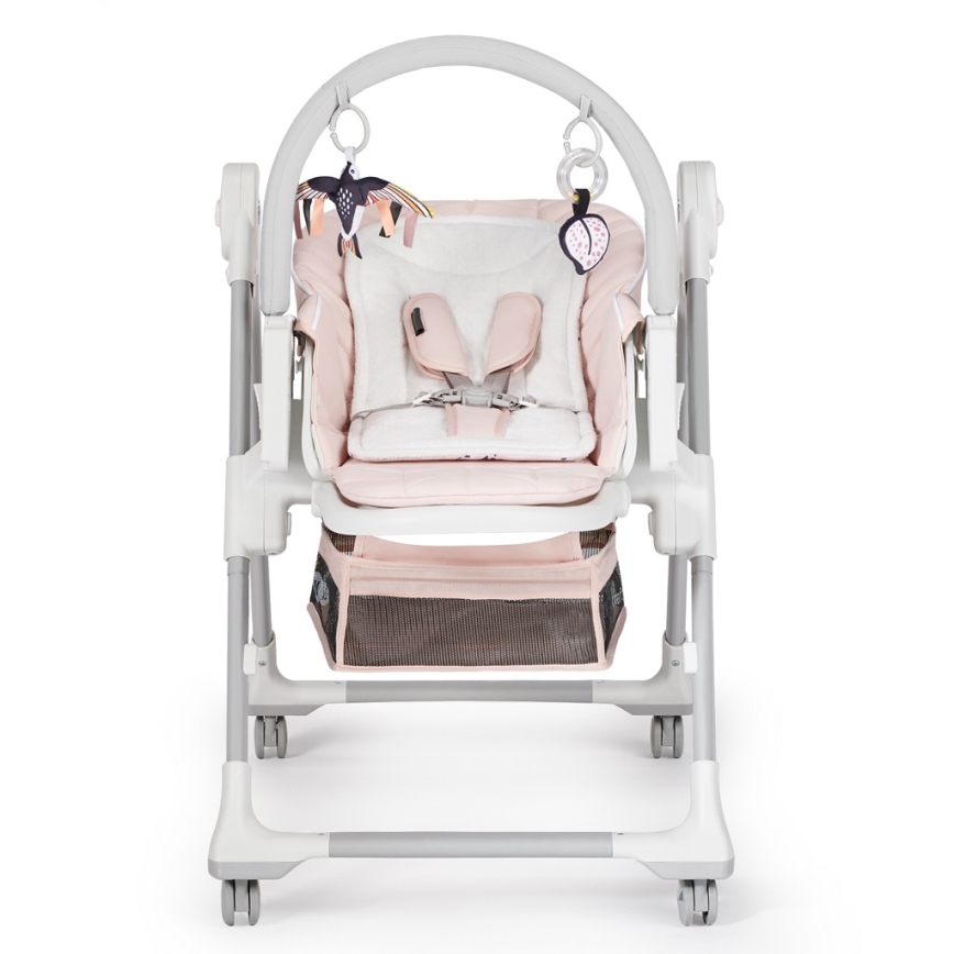 KINDERKRAFT - Barnstol 2in1 LASTREE rosa/vit