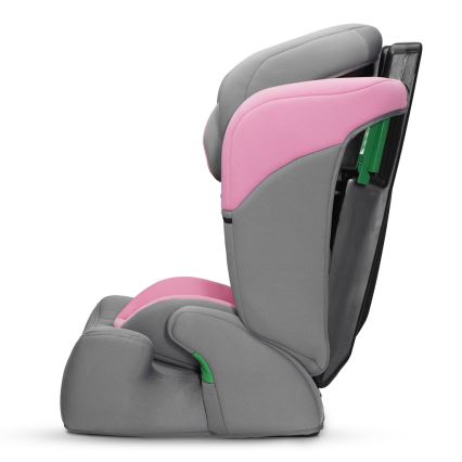 KINDERKRAFT - Bilbarnstol COMFORT UP i-Storlek (76-150 cm) grå/rosa