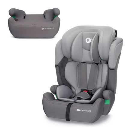 KINDERKRAFT - Bilbarnstol COMFORT UP i-Storlek (76-150 cm) ljusgrå