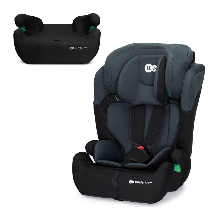 KINDERKRAFT - Bilbarnstol COMFORT UP i-Storlek (76-150 cm) mörk