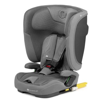 KINDERKRAFT - Bilbarnstol FIX2GO i-Size 76-150 cm grå
